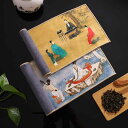 茶巾 禅 四角形 吸水性 布巾 点前布 クロス タオル キッチン用品 雑貨 小物 シンプル エレガント おしゃれ グレー 珈琲 風景 鳥 蓮柄