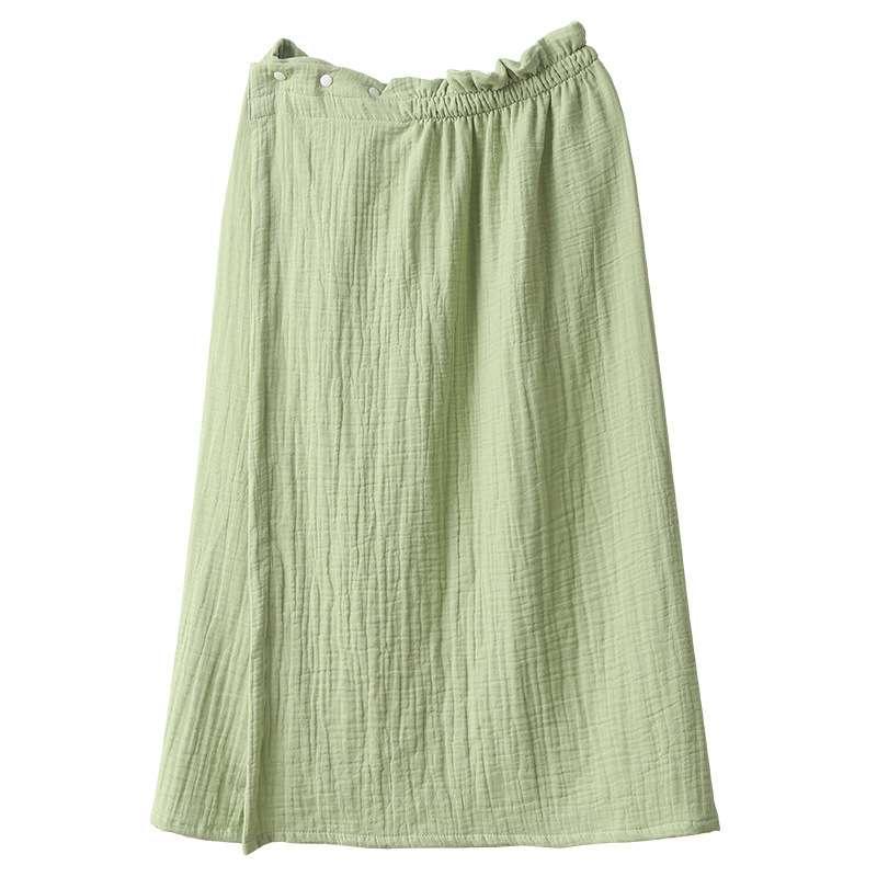 リラクゼーション ウェア エステ ガウン ラップ 巻き タオル バスローブ ガーゼ フリーサイズ レディー..