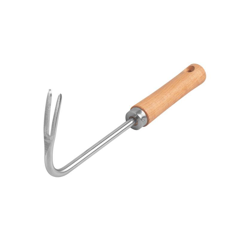 園芸 道具 ガーデニング 家庭菜園 用品 レーキ 熊手 ステンレスチール ブナ材 ハンドル 雑草除去 対策 ..