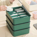 収納ボックス 靴下 下着 ネクタイ ベルト 北欧 プラスチック スクエア ふた 仕切り 防塵 滑り止め 積み重ね 家庭 引き出し 整理 シンプル 無地 白 黄色 ピンク