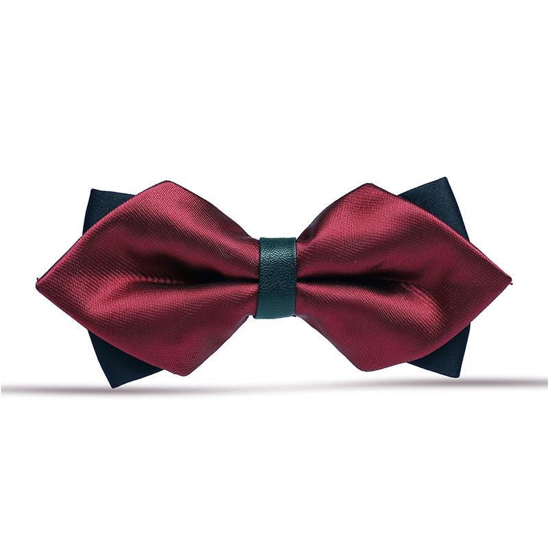 蝶ネクタイ メンズ おしゃれ 韓国 結婚式 ウエディング パーティー スーツ 新郎 英国風 写真 撮影 衣装 フォーマル ビジネス リボン 光沢 無地 シンプル 赤 黒