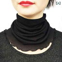 ネックカバー 薄手 スカーフ 小さめ レディース 柔らかい 春夏 日焼け防止 飾り ウェーブ 無地 フリル おしゃれ 普段使い 旅行 セット ドット柄 黒 白 ...