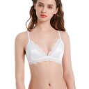 ブラジャー レディース 下着 夏 小胸 平胸 三角カップ 薄手 白 シームレス ノンワイヤー プッシュアップ