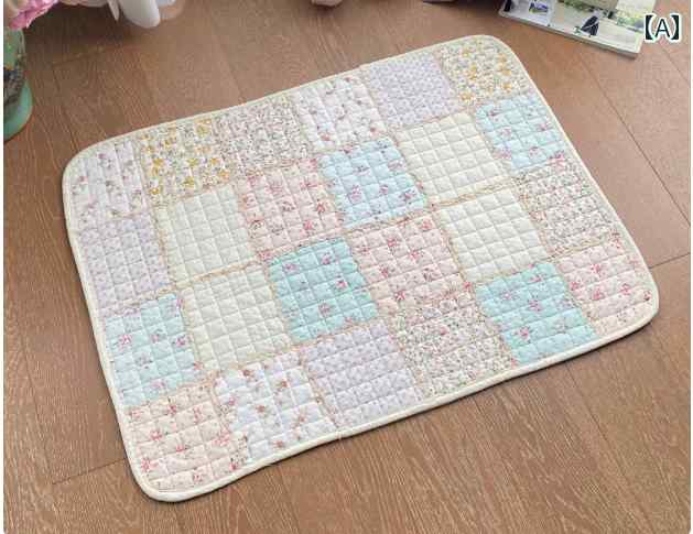 マット 室内 家庭 キッチン バスルーム 玄関 車内 シートカバー 韓国 綿 キルティング 滑り止め 吸水 ..