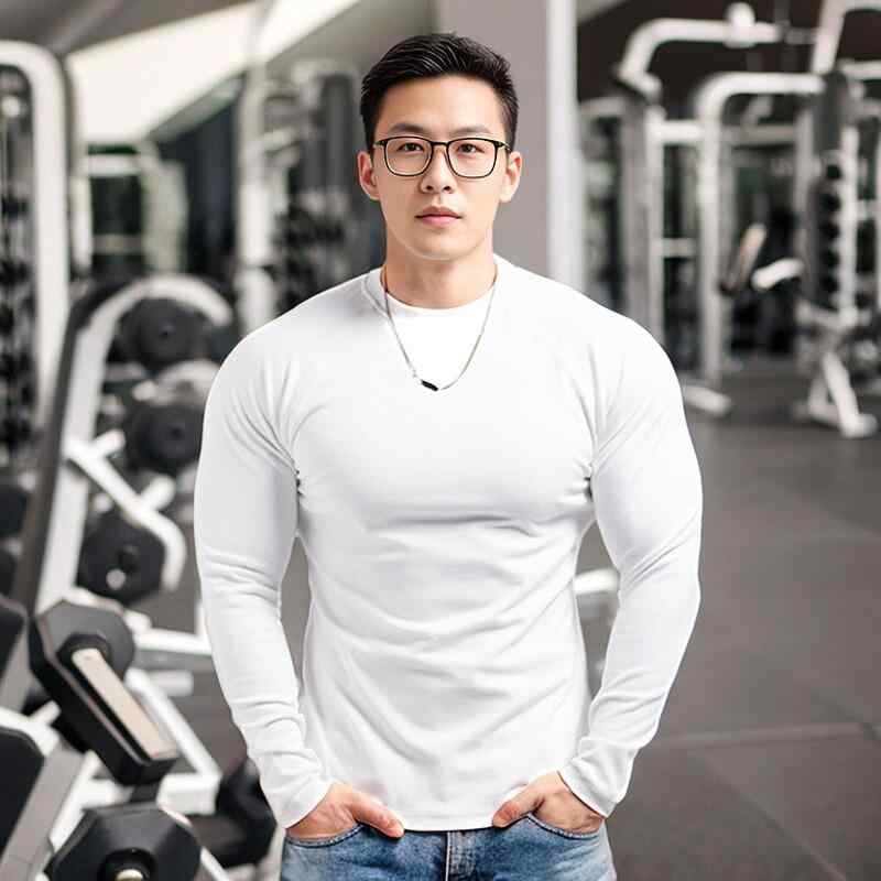 楽天フロントップ楽天市場店Tシャツ メンズ 長袖 スリムフィット トレーニング 高弾力 秋冬 ラウンドネック スポーツ マッチョ インナー