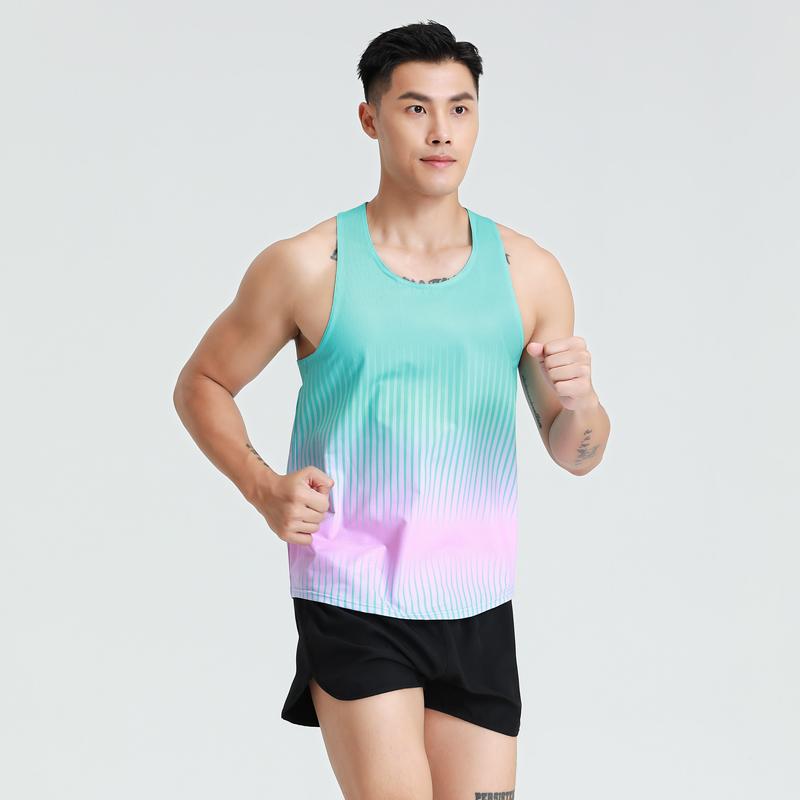 乐天商城 - スポーツ タンクトップ メンズ ランニング マラソン 速乾 トレーニングウェア 通気性 夏 ジム フィットネス カラフル