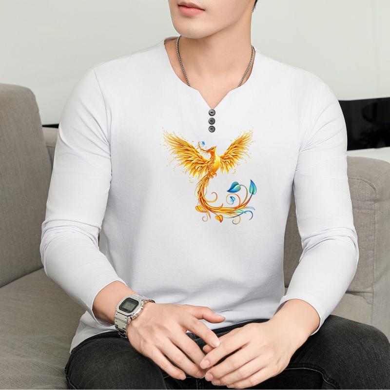 楽天フロントップ楽天市場店Tシャツ メンズ おしゃれ 長袖 ロンT Vネック スリム シンプル 風 春秋 トップス カジュアル