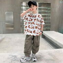 セットアップ 男の子 キッズ おしゃれ 夏 半袖 カジュアル かっこいい 子供服 男の子 キッズ おしゃれ 大きめサイズ 快適 涼しい ストリート