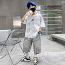 セットアップ 男の子 キッズ おしゃれ 夏 半袖 カジュアル かっこいい 夏服 涼しい 快適 ストリート ゆったり シンプル