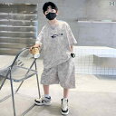 セットアップ 男の子 キッズ おしゃれ 夏 半袖 ショーツ カジュアル 夏服 子供 中学生 シンプル 涼しい 快適