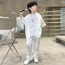 セットアップ 男の子 キッズ おしゃれ チャイナ風 夏 半袖 漢服 快適 夏 伝統衣装