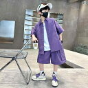 シャツ 男の子 キッズ おしゃれ 夏 半袖 子供 夏休み カジュアル セットアップ 小学生 中学生