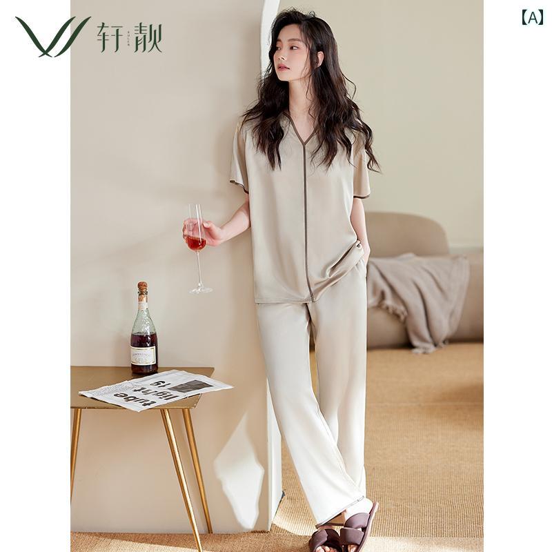 パジャマ メンズ おしゃれ 快適 レディース 薄手 春夏 涼しい 半袖 ロングパンツ セットアップ 旅行用 ..