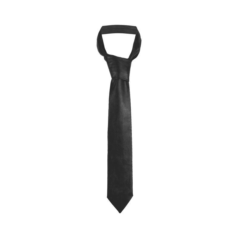 レザーネクタイ おしゃれ メンズ ダービータイ スーツ アクセサリー 小物 ビジネス 冠婚葬祭 パーティー イベント レトロ カジュアル モード シック スタイリッシュ パンク ロック 父の日 就職祝い ギフト シンプル 無地 ソリッド 黒