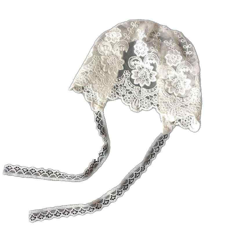 ベビー レース 帽子 夏 通気性 メッシュ 新生児 綿 ニューボーンフォト 撮影用 お宮参り お出かけ 刺繡..