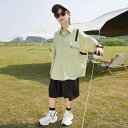 シャツ 男の子 キッズ おしゃれ 半袖 夏 カジュアル 子供服 涼しい ゆったり 大きめサイズ 夏コーデ