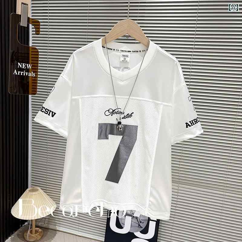 T-Shirts （Short Sleeve） - Tシャツ 男の子 キッズ おしゃれ 半袖 夏 ビッグシルエット カジュアル 大きいサイズ トップス 小学生 子供 夏休み スポーティ シンプル