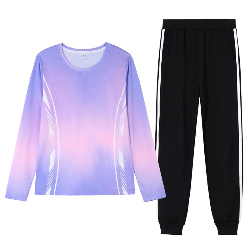 セットアップ レディース 長袖 長ズボン 涼しい 快適 ランニング テニス 速乾 通気性 秋 スポーツ カジュアル