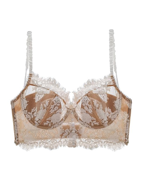 ブラジャー レディース 下着 おしゃれ セクシー 大胆バック 美背 睫毛レース ワイヤー セットアップ 上..