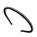 カチューシャ 大人 おしゃれ レディース ブラック 細め ストーン 韓国 上品 きらきら 外出 万能 ヘアアクセサリー
