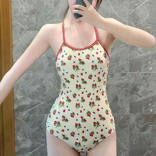 水着 レディース おしゃれ ワンピース いちご柄 セクシー スポーティー 背中開き プリント かわいい キュート 女子 競泳 夏 海 ビーチ 水着 レディース おしゃれ ワンピース いちご柄 セクシー スポーティー 背中開き プリント かわいい キュート 女子 競泳 夏 海 ビーチ
