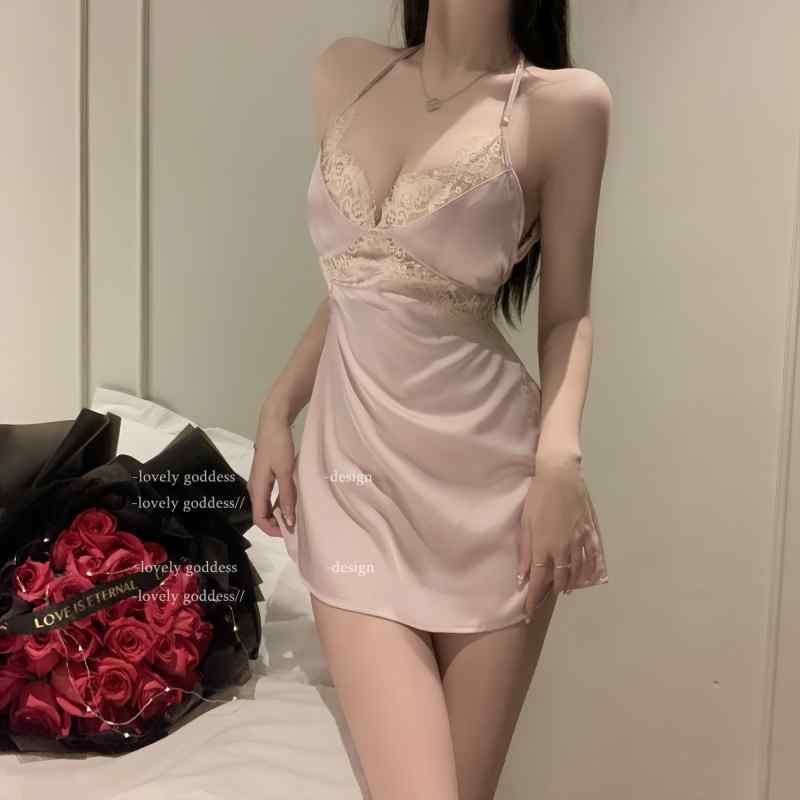 ネグリジェ スリップ レディース ランジェリー 夏 涼しい 快適 レース セクシー 背き キャミソール ブ..