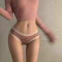 ショーツ レディース ランジェリー セクシー レオパード柄 透け 美尻 通気性 リボン レース 三角ショーツ