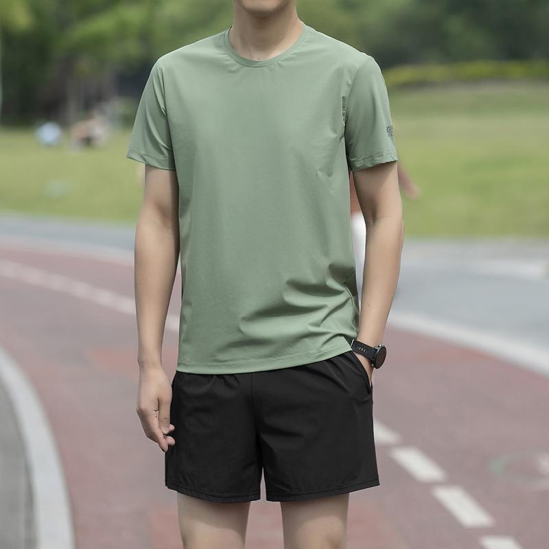 Tシャツ メンズ おしゃれ 涼しい 快適 速乾 半袖 薄手 夏 ランニング スポーツ トレーニング シンプル
