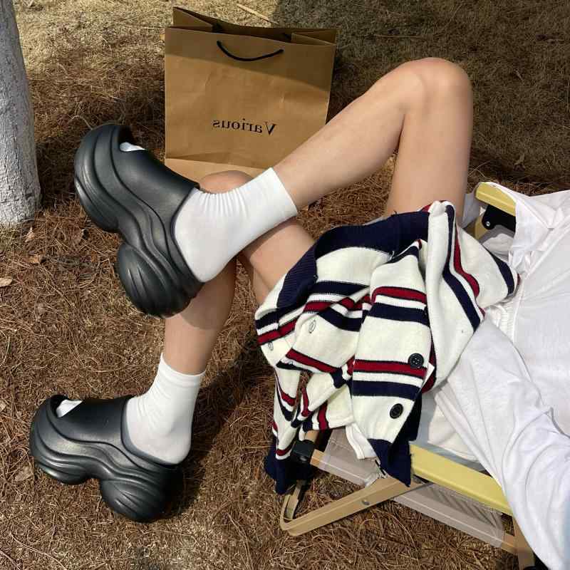 eva サンダル 厚底 レディース 室内 滑りにくい 軽い 柔らかい クッション 履きやすい 歩きやすい リカバリー コンフォート スリッパ シューズ バスルーム アウトドア ビーチ 普段使い おしゃれ シンプル カジュアル 白 黒