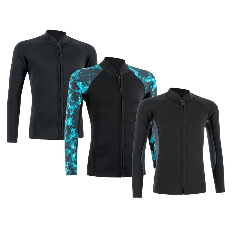 ラッシュガード 水着 上下セット 長袖 長ズボン 保温 ストレッチ 2mm厚 ダイビングスーツ サーフィン シュノーケリング セパレート ジップアップ 星空柄 青 グレー 黒 大きいサイズ