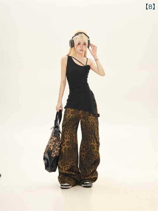 トップス レディース 夏 赤 バラ フレンチ 韓国 スリム おしゃれ 個性的 キャミソール レイヤード 重ね着