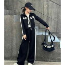セットアップ キッズ おしゃれ 上下 子供服 女の子 春秋 韓国 スポーツカジュアル 長袖 ジャージ ワイドパンツ シンプル 柔らかい 動きやすい 学生コーデ(4)