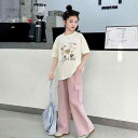 セットアップ キッズ おしゃれ 上下 子供服 女の子 夏 半袖 Tシャツ カジュアル ゆったり 可愛い カーゴパンツ 2点 体型カバー 涼しい