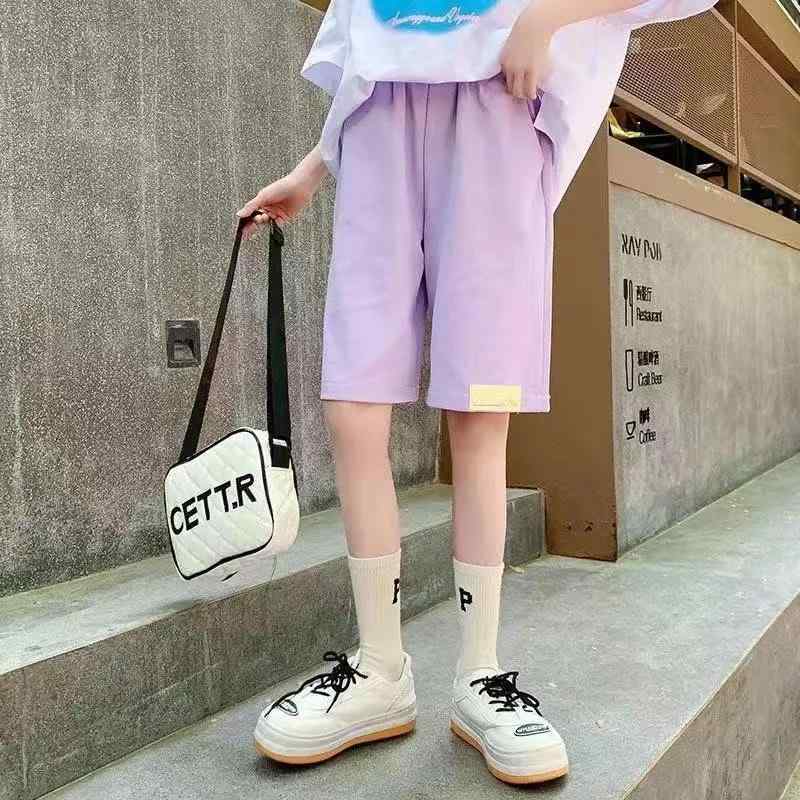 パンツタイプ: ショートパンツ 生地感: 普通 パンツ丈: ハーフパンツ ウエスト: ゴム仕様 厚さ: 薄手 シルエット: ゆったり 柄: 無地 カラー: パープル.ホワイト.グレー