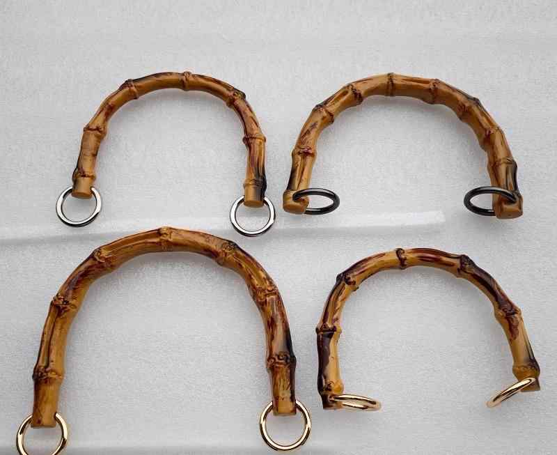 持ち手 ハンドル 取っ手 パーツ プラスチック ハンドバッグ 手作り ハンドメイド 手芸 DIY 竹モチーフ ..