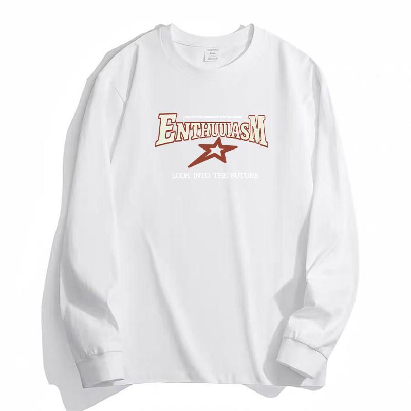 Tシャツ メンズ おしゃれ カジュアル 長袖 黒 プリント ストリート 秋冬 おしゃれ カジュアル ロゴ クルーネック 綿 打ち込み 厚手 ティーシャツ