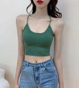 キャミソール ショート丈 レディース バッククロス 背中開き セクシー 紐 おしゃれ 夏 普段使い お出かけ レジャー 旅行 カジュアル 韓国 へそ出し 無地 シンプル 緑 白 黒