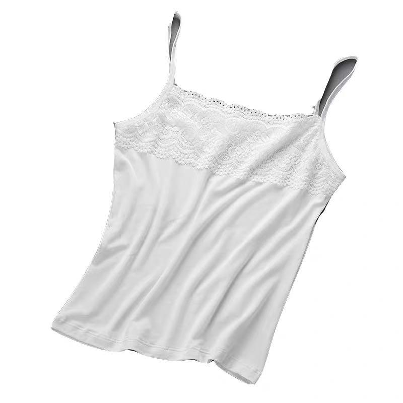 キャミソール ショート丈 レディース レース おしゃれ 夏 普段使い お出かけ レジャー 旅行 カジュアル 大きいサイズ 伸縮性 薄手 セットアップ 無地 シンプル 白 黒