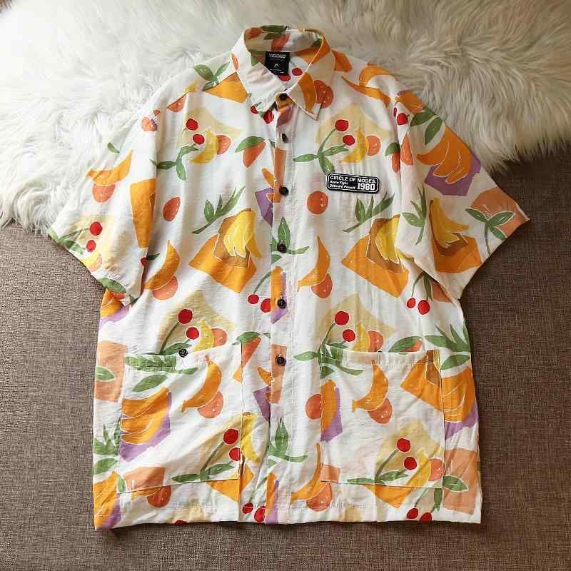 シャツ レディース おしゃれ 前開き メンズ 半袖 夏 洋画風 花柄 個性派 カップル ヴィンテージ風 カジ..