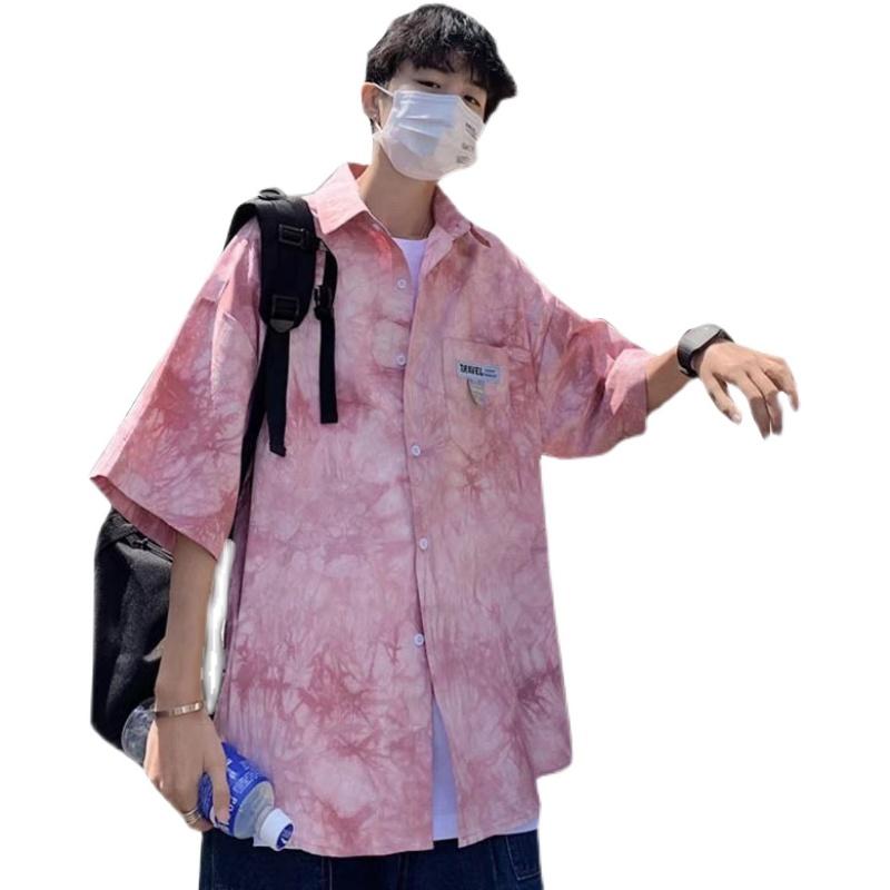 Hawaiian Shirt - アロハシャツ メンズ おしゃれ 前開き 柄 半袖 夏 薄手 マリン ハワイアン カップル 花柄 ストリート ザイラン 柄 ゆったり カジュアル