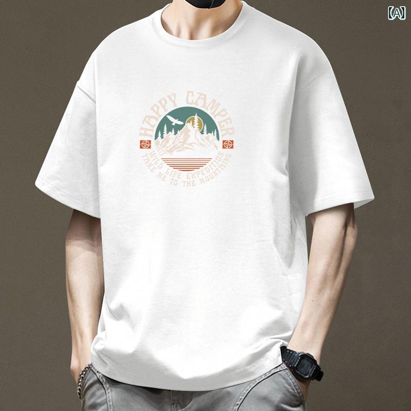 シルエット: ゆったり デザイン: プリント 加工: ノーアイロン 素材: 綿 袖丈: 半袖 サイズ: 3XL.2XL.S.M.L.XL カラー: ホワイト.ネイビー.ブラック.コーヒー.カーキ.ブルー.ダークグレー.ホワイト 袖タイプ: レギュラー 柄: カートゥーン.文字・数字柄 機能: 通気性が良い 厚さ: 標準 ネックライン: クルーネック 着丈: 標準丈 シーン: 日常