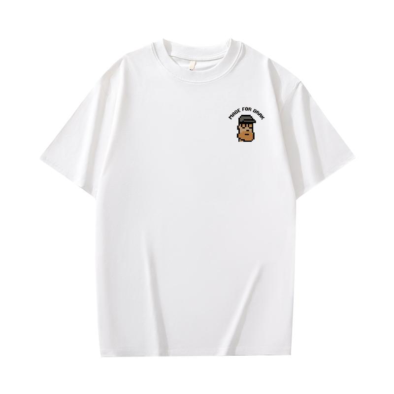 Japanese Print - Tシャツ メンズ おしゃれ カジュアル 夏 綿 半袖 ビッグシルエット ゆったり 大きいサイズ 胸ロゴ プリント