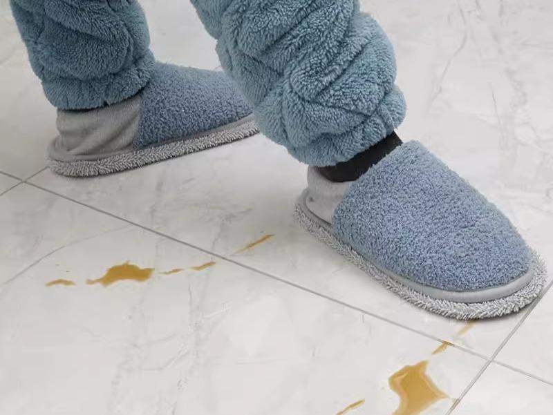 スリッパ モップ ルームシューズ メンズ レディース かかと お掃除グッズ スボラ 履くだけ 秋冬 家庭用 フローリング 静か 吸水性 暖かい 面ファスナー 取り外し 洗える 青 茶色 ピンク(3.0)