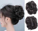 ウィッグ お団子 レディース おしゃれ クリップ 簡単 ヘアアレンジ アクセサリー 夏 お祭り 浴衣 まとめ髪 普段使い お出かけ レジャー 旅行 ふわふわ ナチュラル 黒 茶色