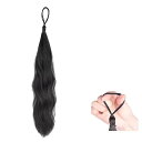 ウィッグ ポニーテール レディース おしゃれ ヘアアレンジ アクセサリー ゴム 弾性 夏 お祭り 浴衣 まとめ髪 普段使い ふわふわ ナチュラル 黒 茶色