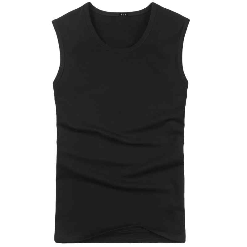 タンクトップ メンズ おしゃれ 夏 黒 ワイドショルダー ノースリーブ クルーネック 綿 ストレッチ カジュアル シンプル インナー