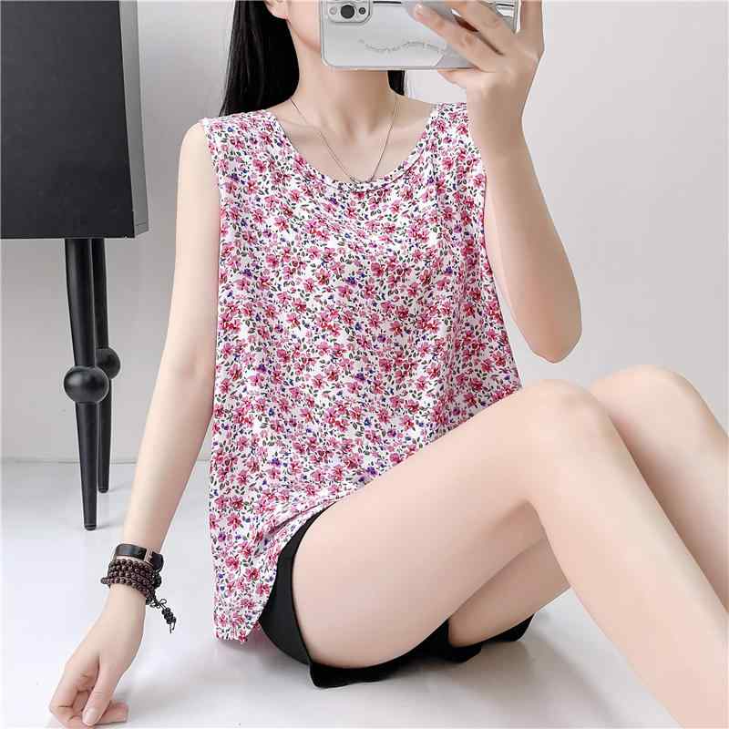 タンクトップ レディース おしゃれ 花柄 ノースリーブ 大きいサイズ 夏 ドーパミンコーデ カジュアル
