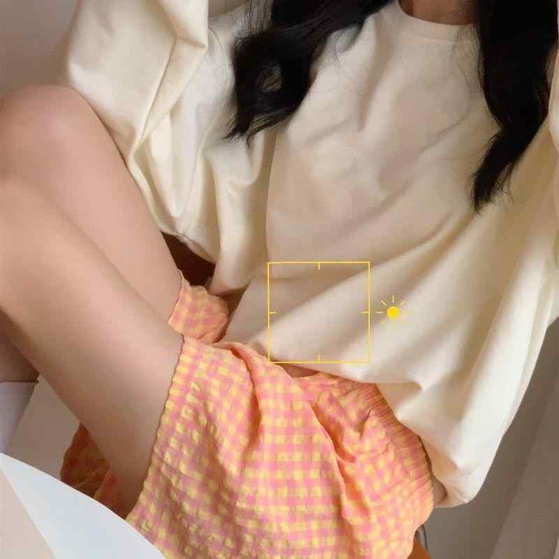 Cotton - ショートパンツ レディース 部屋着 おしゃれ 夏 ゆったり 韓国 チェック柄 花柄 涼しい かわいい リラックス