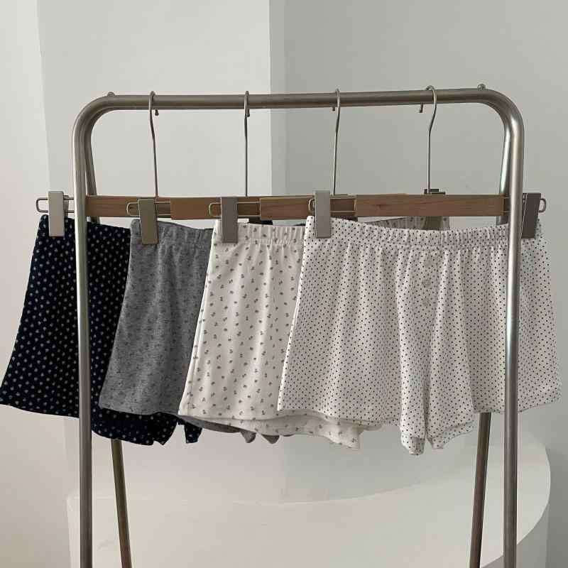 Nylon, Rayon, Polyester - ショートパンツ レディース 部屋着 おしゃれ 花柄 短パン 涼しい ルームウェア リラックス パジャマ 夏 可愛い 快適 柔らかい ゆったり 軽量 デイリー 柄 ボトムス
