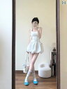 かぼちゃパンツ レディース 大人 おしゃれ バルーン 白 つぼみ 薄手 ハイウエスト Aライン ワイド 脚長見せ ぽわん 速乾 スカート風 夏